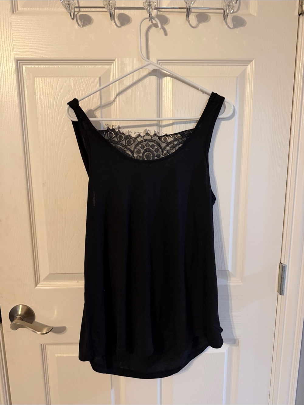 SHEIN Black Lace-Back Camisole Tank